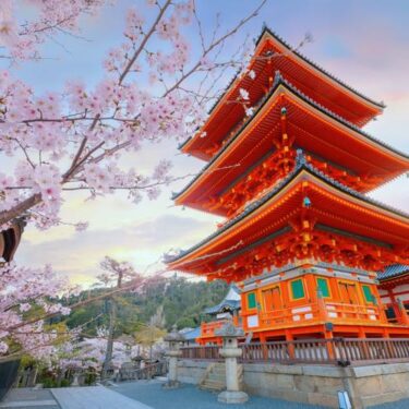 Kiyomizu-dera in Kyoto, Japan is a Buddhist temple located in eastern Kyoto. it is a part of the Historic Monuments of Ancient Kyoto UNESCO World Heritage Site